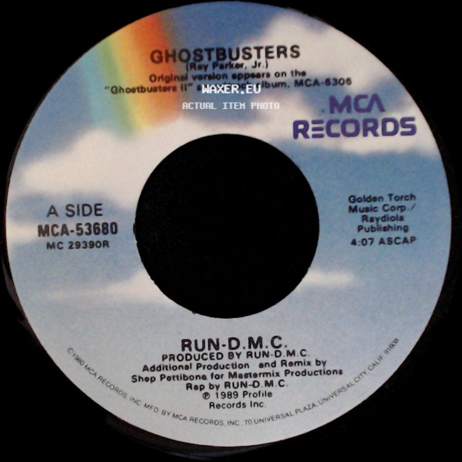Run-D.M.C. - Ghostbusters / Ghostbusters (Ghost Power Instrumental) side A