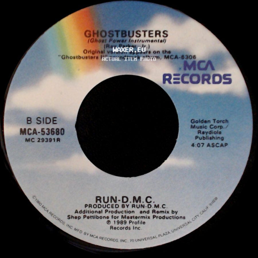 Run-D.M.C. - Ghostbusters / Ghostbusters (Ghost Power Instrumental) side B