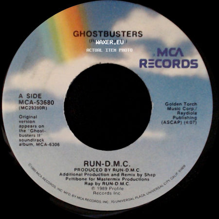 Run-D.M.C. - Ghostbusters / Ghostbusters (Ghost Power Instrumental) side A
