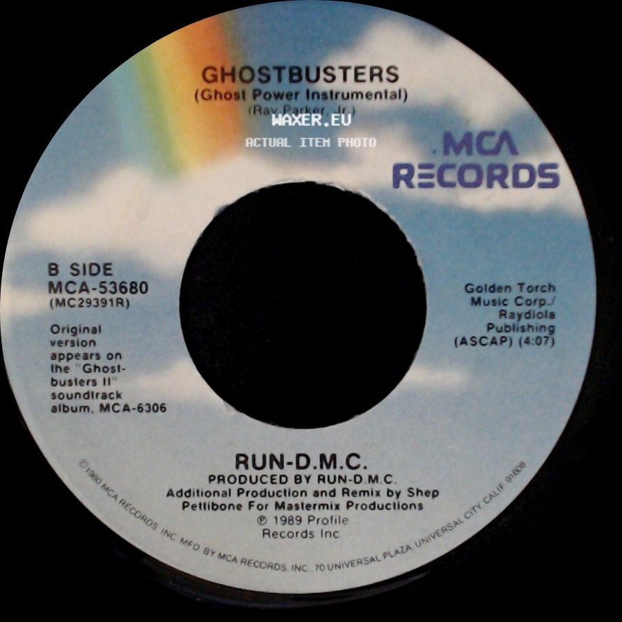 Run-D.M.C. - Ghostbusters / Ghostbusters (Ghost Power Instrumental) side B
