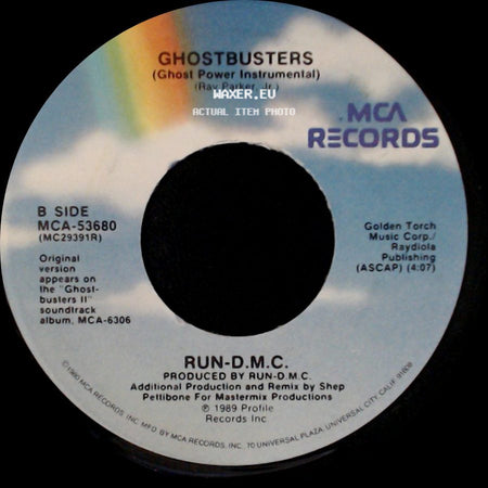 Run-D.M.C. - Ghostbusters / Ghostbusters (Ghost Power Instrumental) side B