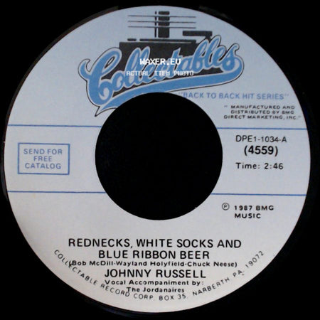 Johnny Russell - The Baptism Of Jesse Taylor / Rednecks, White Socks And Blue Ribbon Beer side B