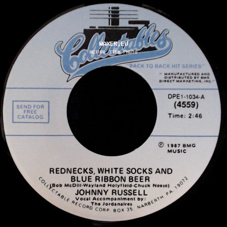 Johnny Russell - The Baptism Of Jesse Taylor / Rednecks, White Socks And Blue Ribbon Beer side B