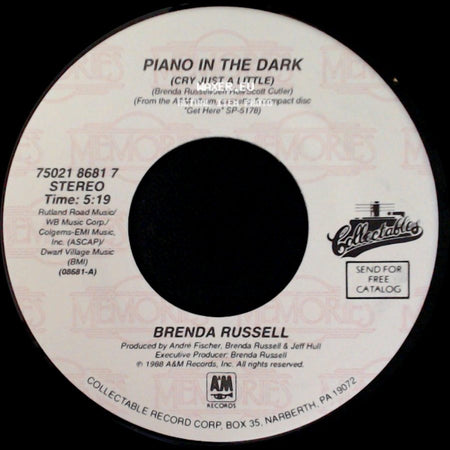 Brenda Russell - So Good, So Right / Piano In The Dark (Cry Just A Little) side B