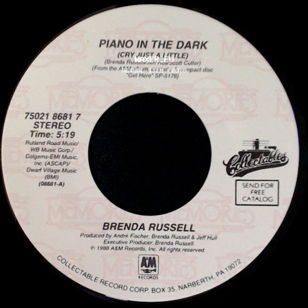 Brenda Russell - So Good, So Right / Piano In The Dark (Cry Just A Little) side B