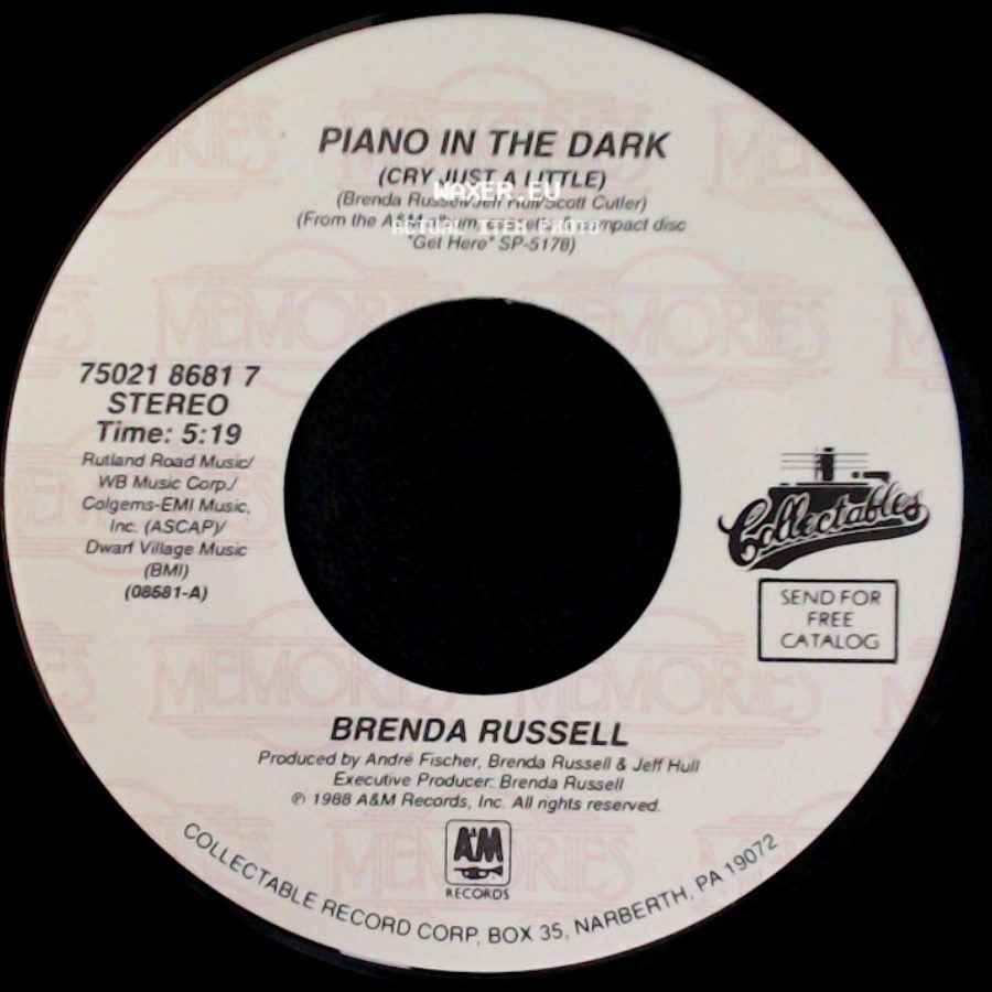 Brenda Russell - So Good, So Right / Piano In The Dark (Cry Just A Little) side B