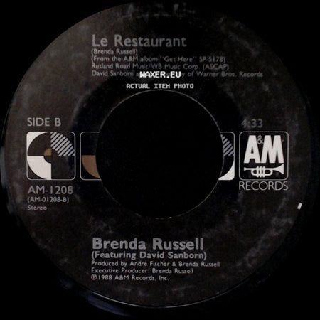 Brenda Russell - Gravity Remix / Le Restaurant side B