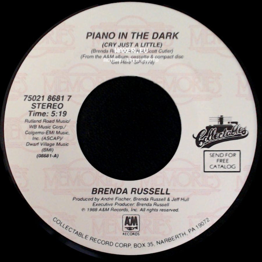 Brenda Russell - So Good, So Right / Piano In The Dark (Cry Just A Little) side B