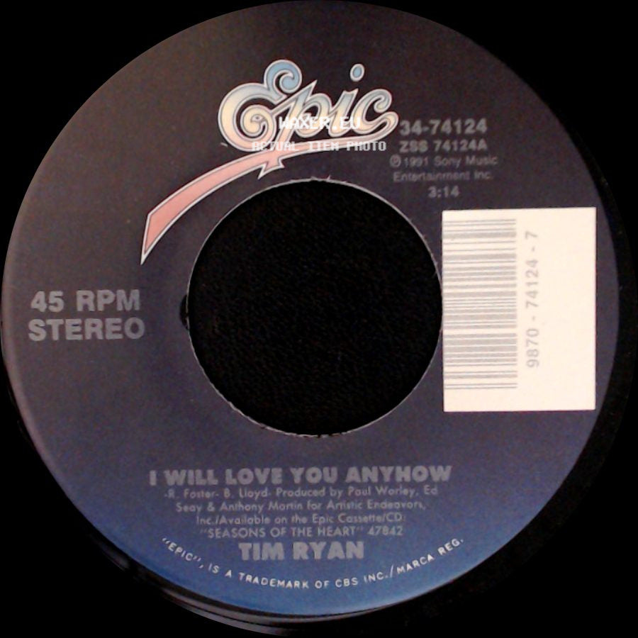 Tim Ryan - I Will Love You Anyhow / Heartache Goin' Downtown Tonight side A