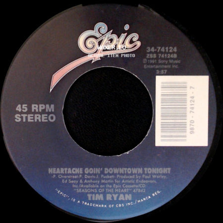 Tim Ryan - I Will Love You Anyhow / Heartache Goin' Downtown Tonight side B