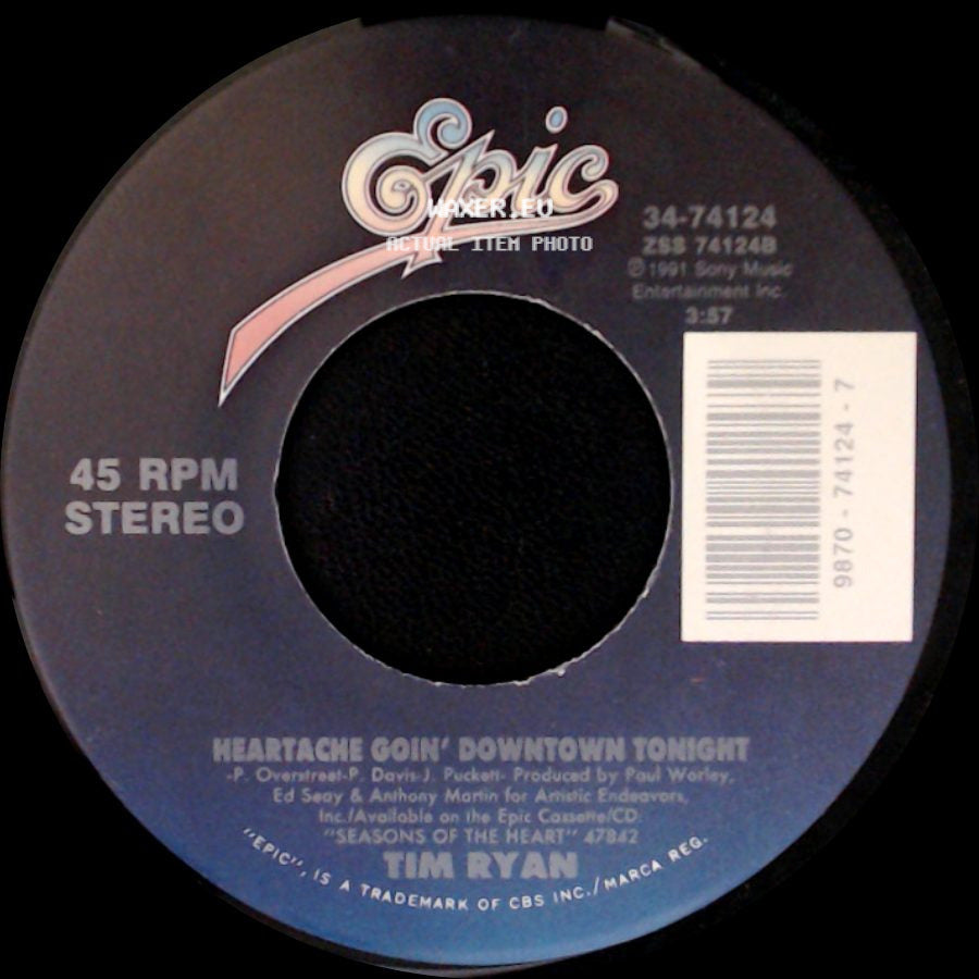 Tim Ryan - I Will Love You Anyhow / Heartache Goin' Downtown Tonight side B
