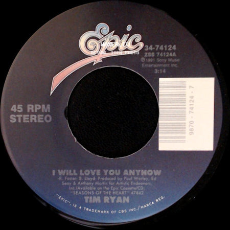 Tim Ryan - I Will Love You Anyhow / Heartache Goin' Downtown Tonight side A