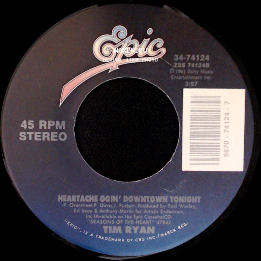 Tim Ryan - I Will Love You Anyhow / Heartache Goin' Downtown Tonight side B