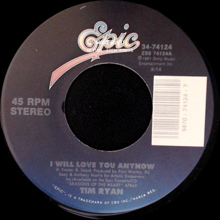 Tim Ryan - I Will Love You Anyhow / Heartache Goin' Downtown Tonight side A