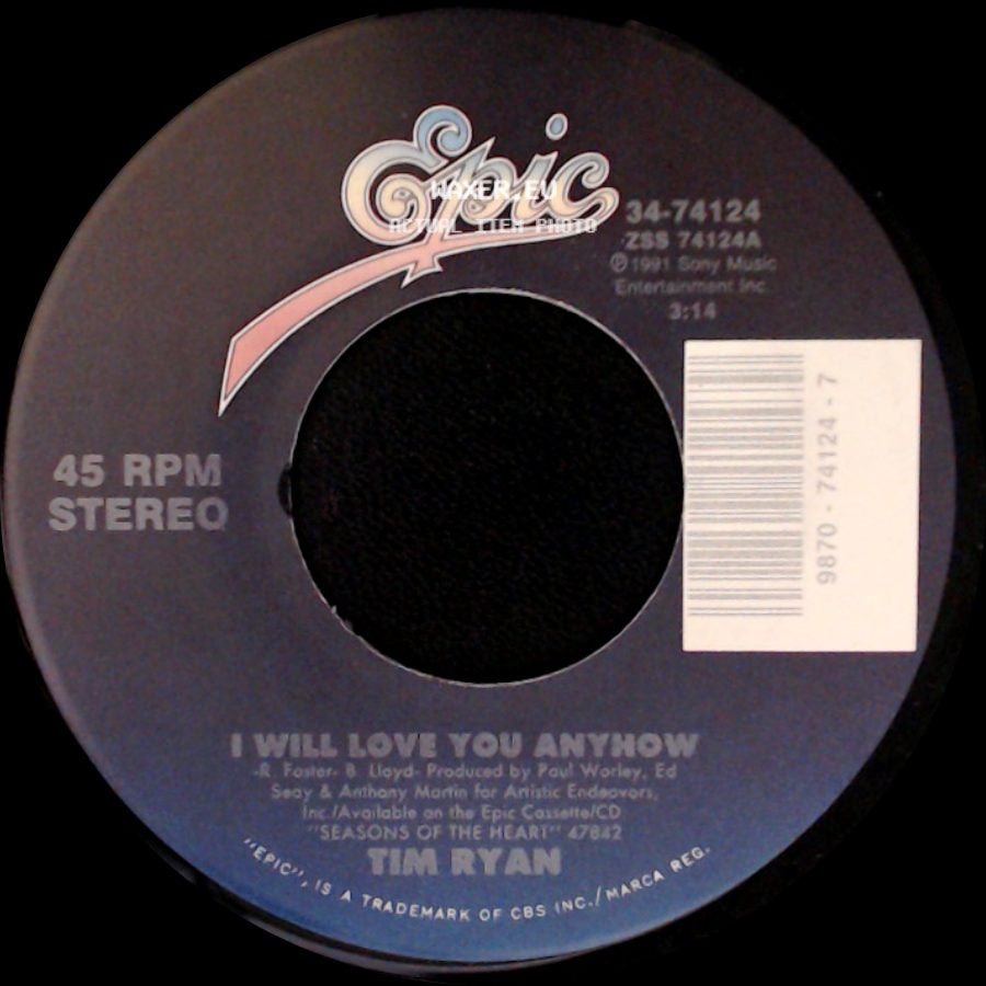 Tim Ryan - I Will Love You Anyhow / Heartache Goin' Downtown Tonight side A