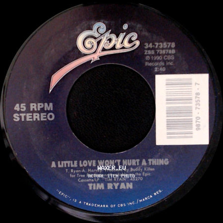 Tim Ryan - Breakin' All The Way / A Little Love Won't Hurt A Thing side B