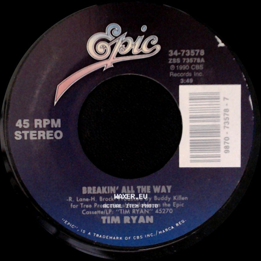 Tim Ryan - A Little Love Won't Hurt A Thing / Breakin' All The Way side B