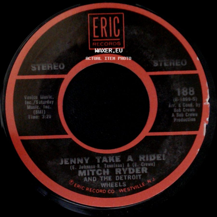 Mitch Ryder And The Detroit Wheels - Little Latin Lupe Lu (Bill Medley) / Jenny Take A Ride! side B