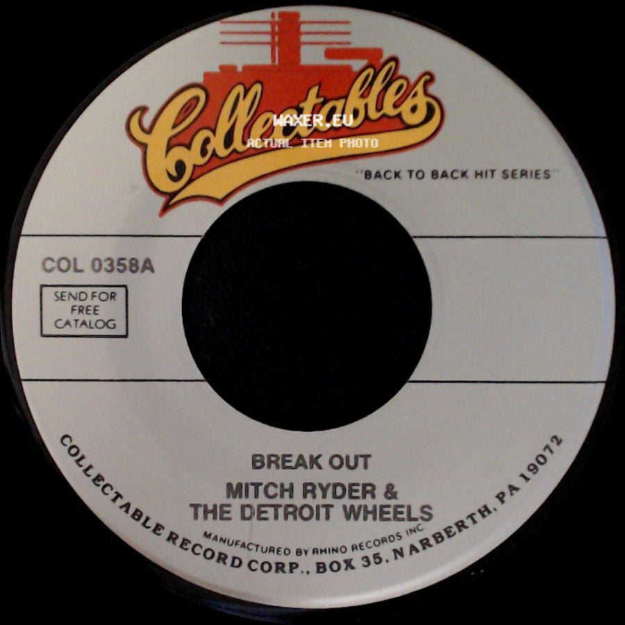 Mitch Ryder & The Detroit Wheels - I'd Rather Go To Jail / Break Out side B