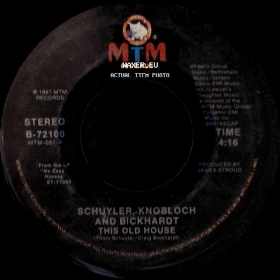Schuyler, Knobloch And Bickhardt - Living Without You / This Old House side B