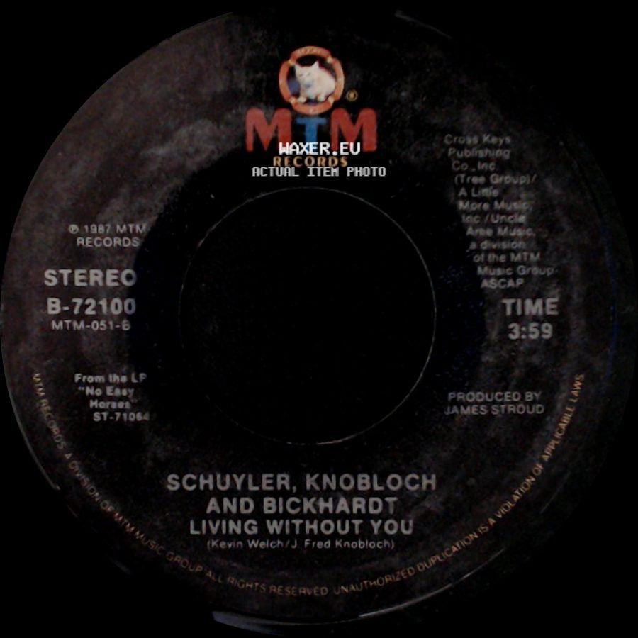 Schuyler, Knobloch And Bickhardt - This Old House / Living Without You side B