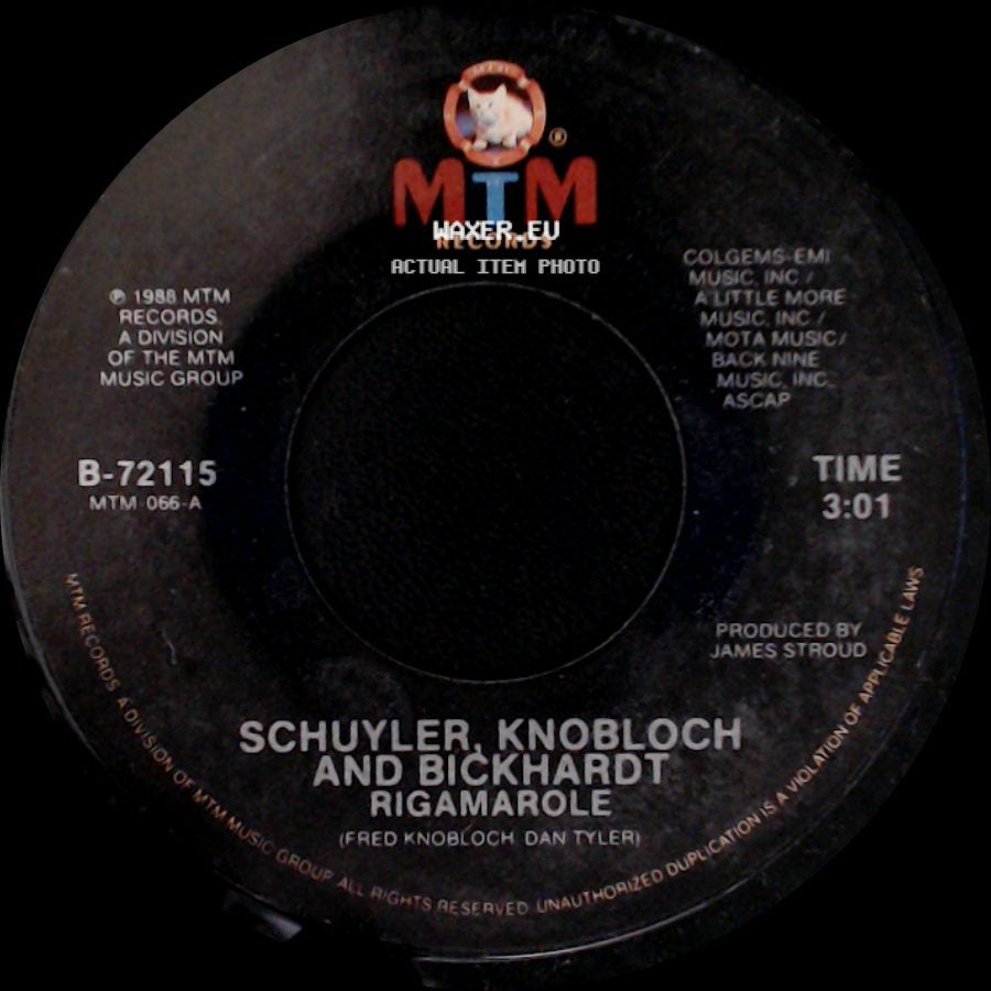 Schuyler, Knobloch And Bickhardt - Rigamarole / Major Repairs side A