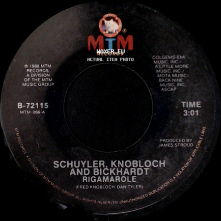 Schuyler, Knobloch And Bickhardt - Rigamarole / Major Repairs side A