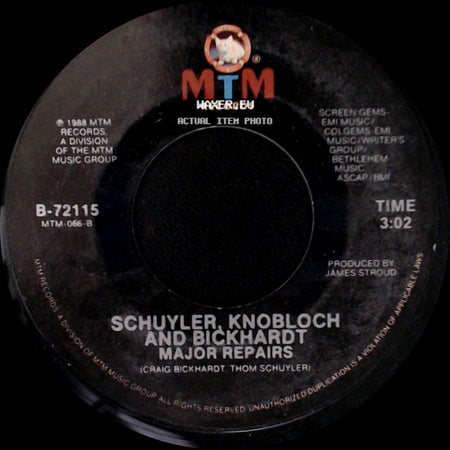 Schuyler, Knobloch And Bickhardt - Rigamarole / Major Repairs side B