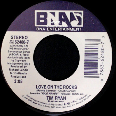 Tim Ryan - Idle Hands / Love On The Rocks side B