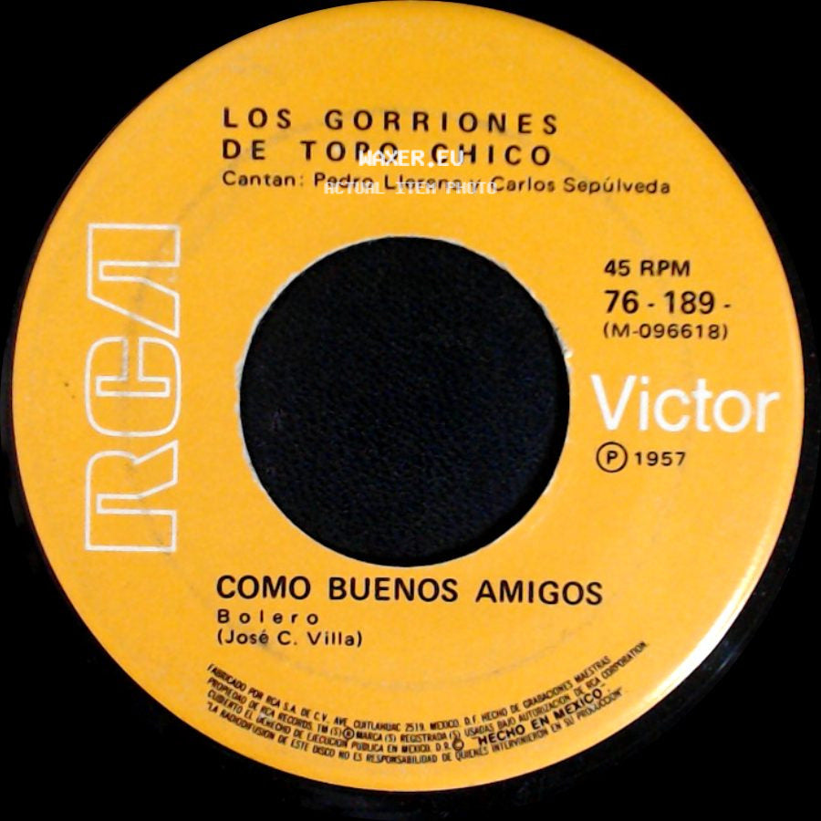 Los Gorriones De Topo Chico - Como Buenos Amigos / Infamia side A