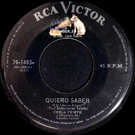 Chela Prieto - Quiero Saber / Lejos Esta side A