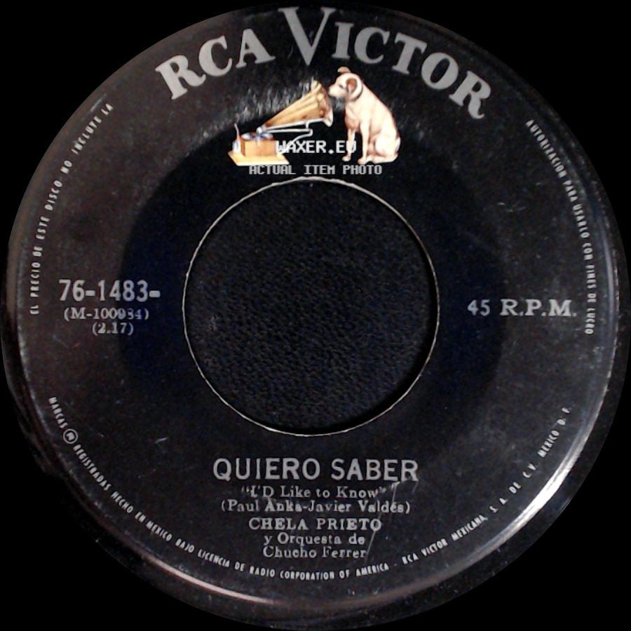 Chela Prieto - Quiero Saber / Lejos Esta side A
