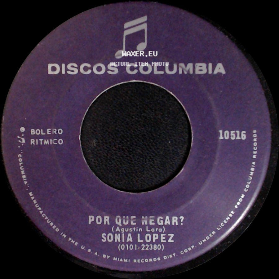Sonia Lopez - Rio Rebelde / Por Que Negar? side B