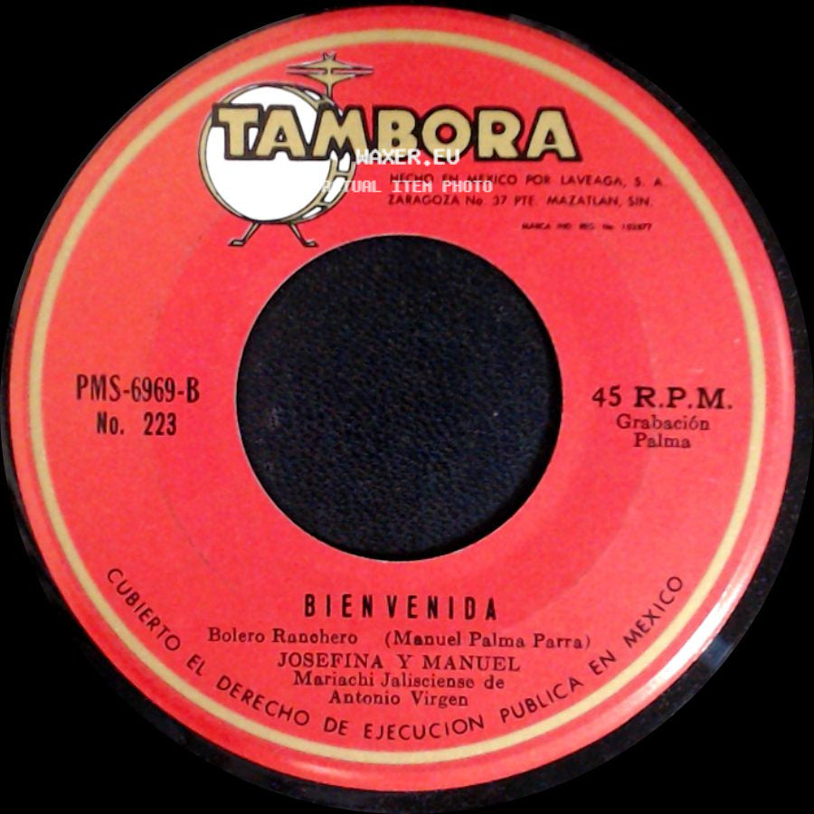Josefina Cuestas Mariachi Jalisciendse De Antonio Virgea / Josefina Y Manuel - La Tragedia Del Presidente Kennedy / Bienvenida side B