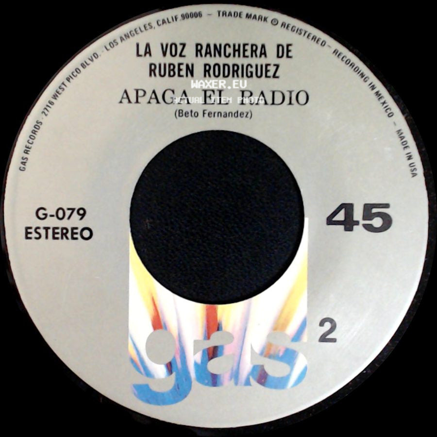 La Voz Ranchera De Ruben Rodriguez / Ruben Rodriguez - Apaga El Radio / El Palomo Enamorado side A