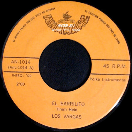 Los Vargas - Besos Y Cerezas / El Barrilito side B