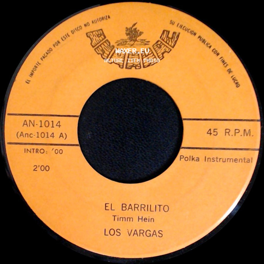Los Vargas - Besos Y Cerezas / El Barrilito side B