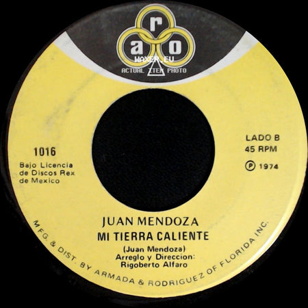 El Tariacuri / Juan Mendoza - Coplas De Juan Mendoza / Mi Tierra Caliente side B