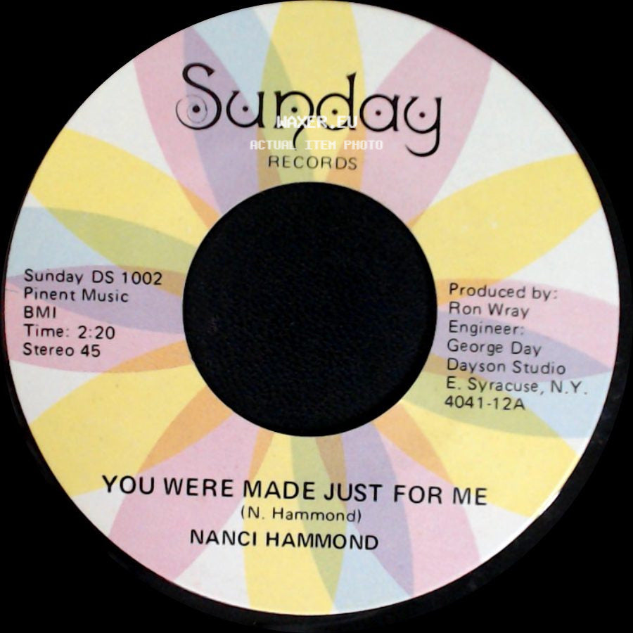 Nanci Hammond - Rain Is A Puddle Of Love / You Were Made Just For Me side B