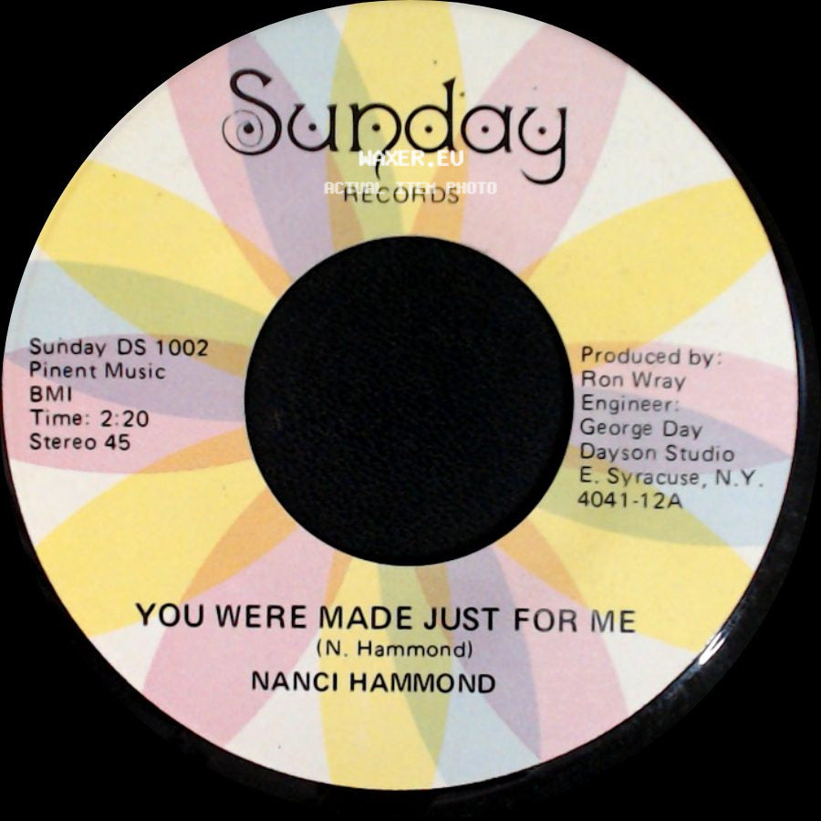 Nanci Hammond - You Were Made Just For Me / Rain Is A Puddle Of Love side A
