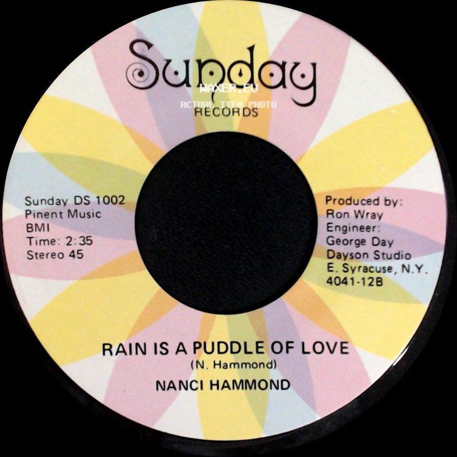 Nanci Hammond - Rain Is A Puddle Of Love / You Were Made Just For Me side A
