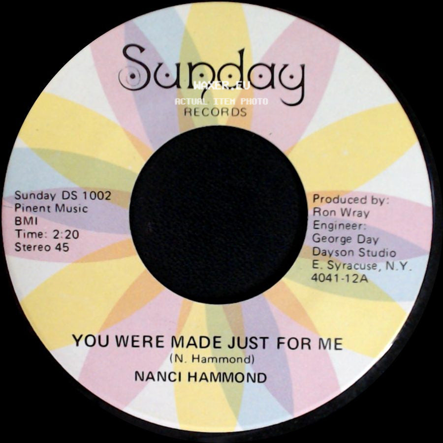 Nanci Hammond - Rain Is A Puddle Of Love / You Were Made Just For Me side B