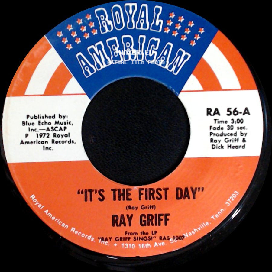 Ray Griff - Waxahachie Woman / It's The First Day side B