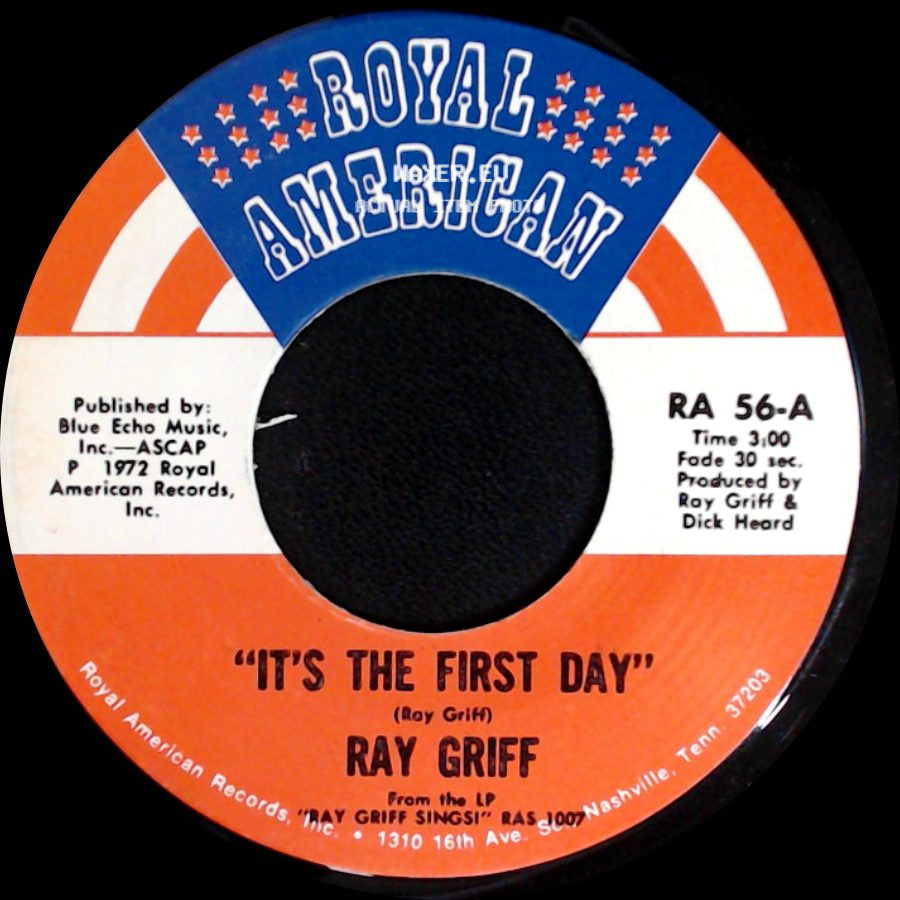 Ray Griff - Waxahachie Woman / It's The First Day side B