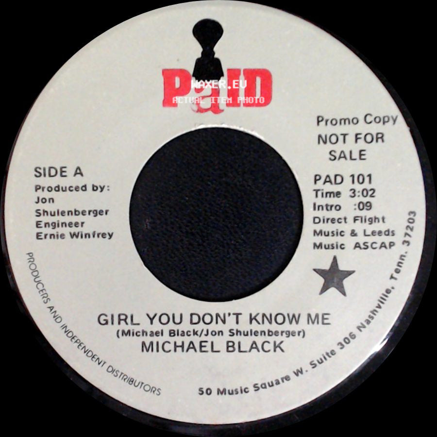 Michael Black - Girl You Don't Know Me / Someone Like You side A