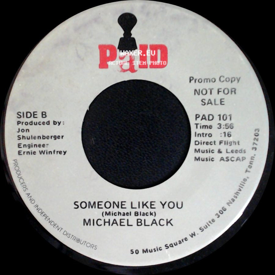 Michael Black - Girl You Don't Know Me / Someone Like You side B