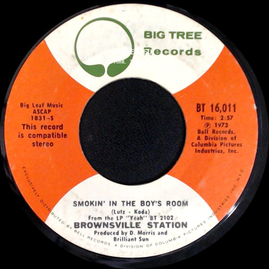 Brownsville Station - Barefootin' / Smokin' In The Boy's Room side B