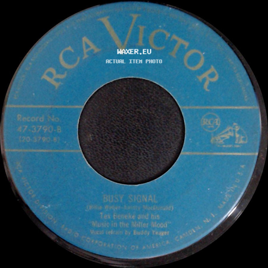 Tex Beneke And His "Music In The Miller Mood" - I've Got A Heart Filled With Love / Busy Signal side B