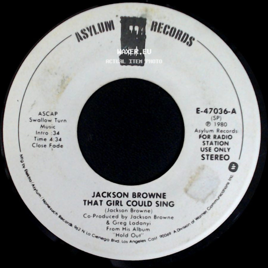 Jackson Browne - That Girl Could Sing / That Girl Could Sing side A