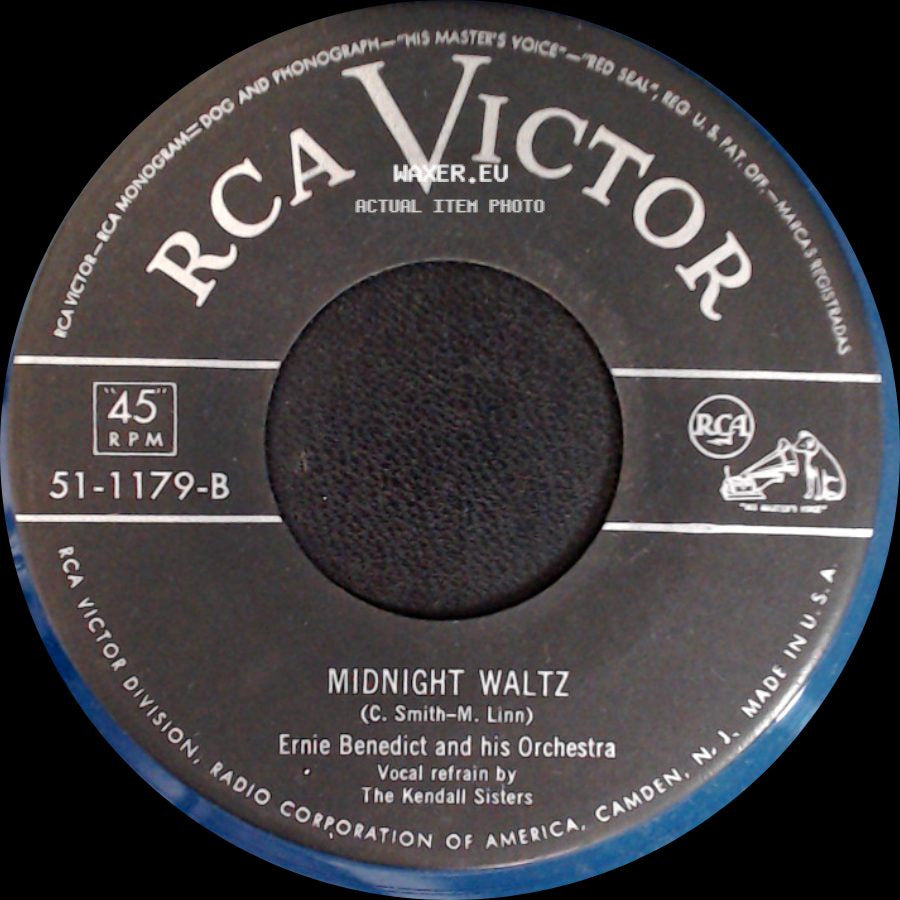 Ernie Benedict And His Orchestra / Ernie Benedict And His Polkateers - Midnight Waltz / Euclid Polka side A